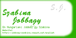 szabina jobbagy business card